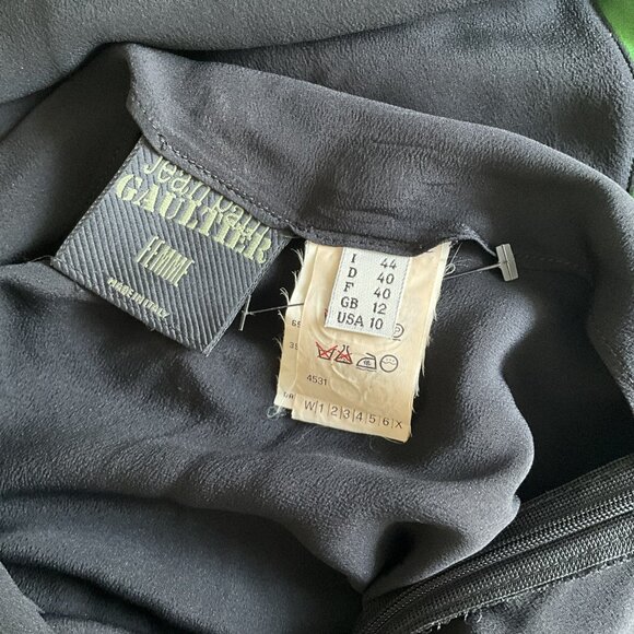 Jean Paul Gaultier Femme Silk Blend Maxy Dress, Made in Italy, Size IT 44 - Picture 5 of 5